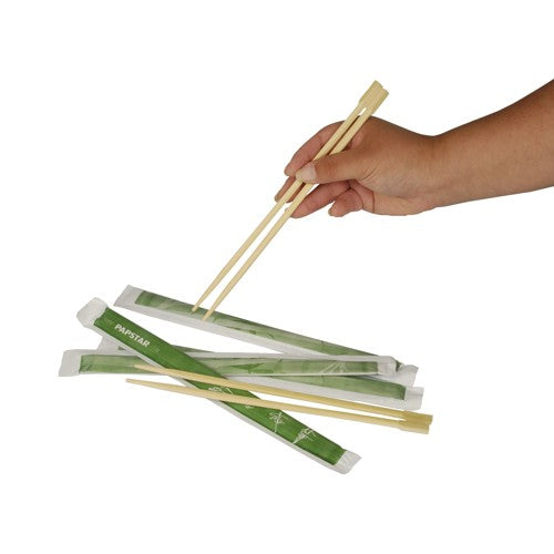 50 Paar Essstäbchen "pure" 23 cm einzeln gehüllt