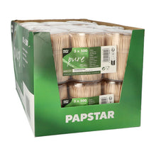Lade das Bild in den Galerie-Viewer, 1500 Zahnstocher, Holz &quot;pure&quot; rund 6,7 cm im Spender
