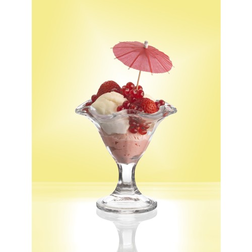 144 Deko-Picker 10 cm farbig sortiert "Eisschirmchen uni"