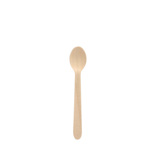 100 Kaffeelöffel, Holz "pure" 11 cm