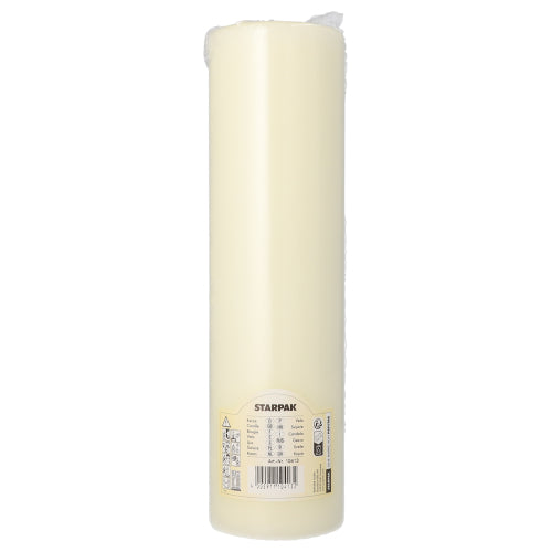Stumpenkerze Ø 80 mm · 290 mm elfenbein "Ivory" mit Flachkopf