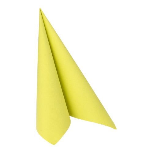 50 Servietten "ROYAL Collection" 1/4-Falz 40 cm x 40 cm limonengrün