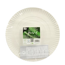 Lade das Bild in den Galerie-Viewer, 100 Teller, Pappe &quot;pure&quot; rund Ø 26 cm · 2 cm weiss
