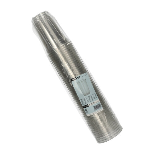 50 Trinkbecher "Hurricane", PET 0,4 l Ø 9,5 cm · 12,9 cm glasklar