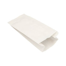 Lade das Bild in den Galerie-Viewer, 1000 Papierfaltenbeutel, Cellulose, gefädelt 28 cm x 13 cm x 7 cm weiss Füllinhalt 1,5 kg
