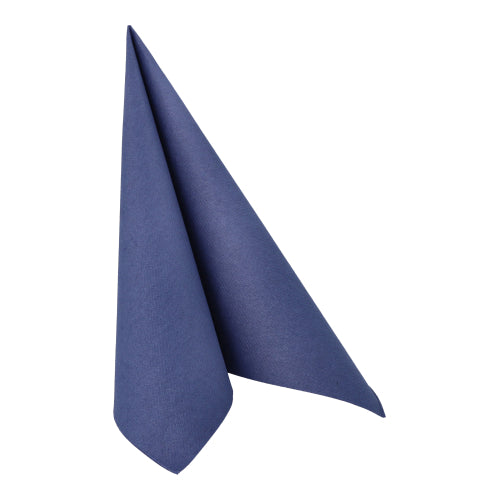 50 Servietten "ROYAL Collection" 1/4-Falz 40 cm x 40 cm dunkelblau