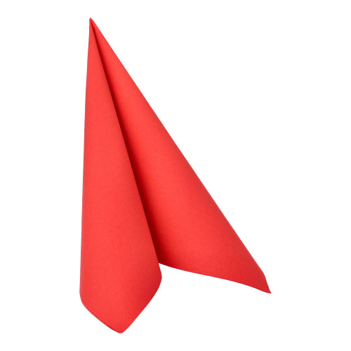 50 Servietten "ROYAL Collection" 1/4-Falz 40 cm x 40 cm rot
