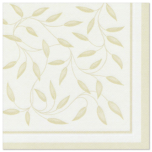 50 Servietten "ROYAL Collection" 1/4-Falz 40 cm x 40 cm champagner "New Mediterran"