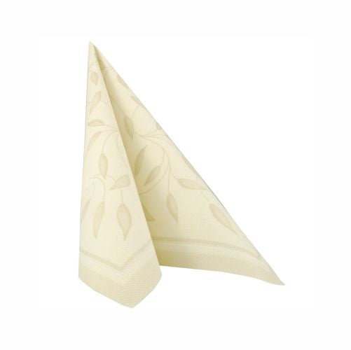 50 Servietten "ROYAL Collection" 1/4-Falz 40 cm x 40 cm champagner "New Mediterran"