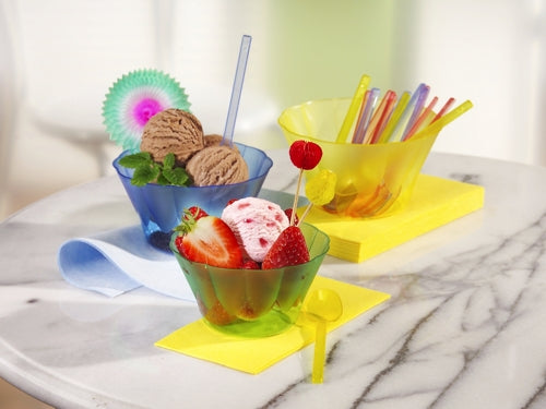 50 Eis- und Dessertschalen, PS rund 500 ml Ø 13 cm · 7,5 cm orange