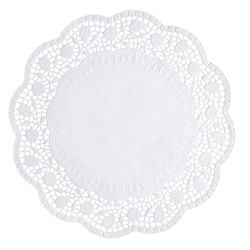 100 Tortenspitzen rund Ø 36 cm weiss