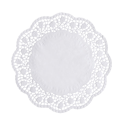 100 Tortenspitzen rund Ø 28 cm weiss