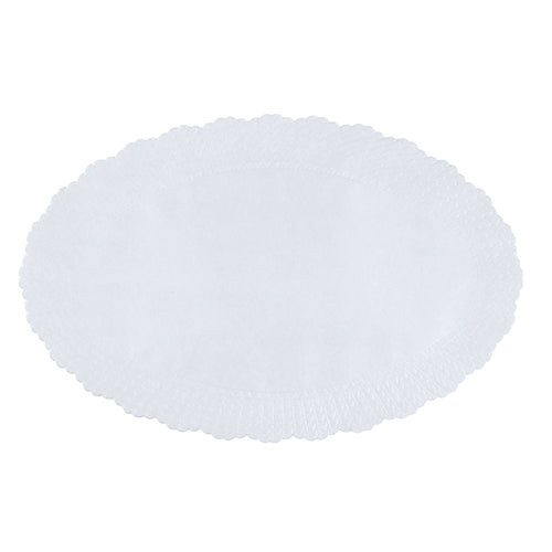 500 Plattenpapiere oval 23 cm x 35,5 cm weiss