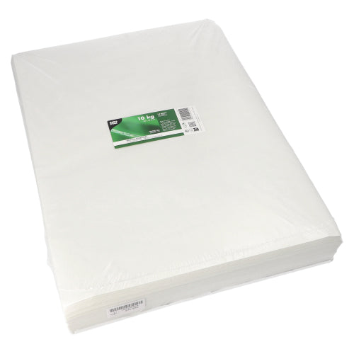 10 kg Einschlagpapiere, Cellulose 50 cm x 37,5 cm weiss 1/4 Bogen