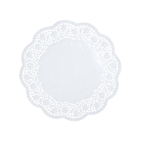 100 Tortenspitzen rund Ø 18 cm weiss