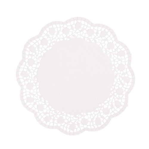 100 Tortenspitzen rund Ø 25 cm weiss