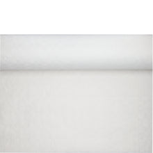 Lade das Bild in den Galerie-Viewer, Papiertischtuch mit Damastprägung 100 m x 1 m weiss
