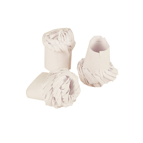 100 Geflügelmanschetten "pure" Ø 1,8 cm · 4,5 cm weiss