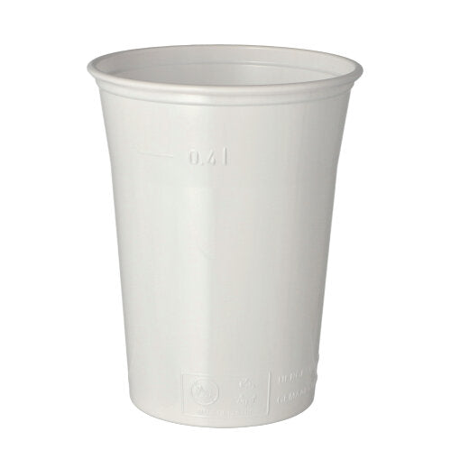25 Trinkbecher, PS 0,4 l Ø 9,5 cm · 12 cm weiss