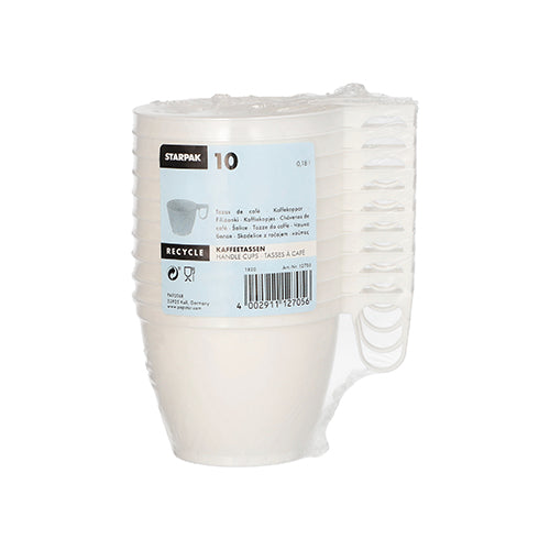 10 Kaffeetassen, PS 0,18 l Ø 7,8 cm · 6 cm weiss