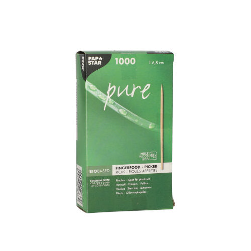 1000 Fingerfood - Picker "pure" 6,8 cm einseitig spitz