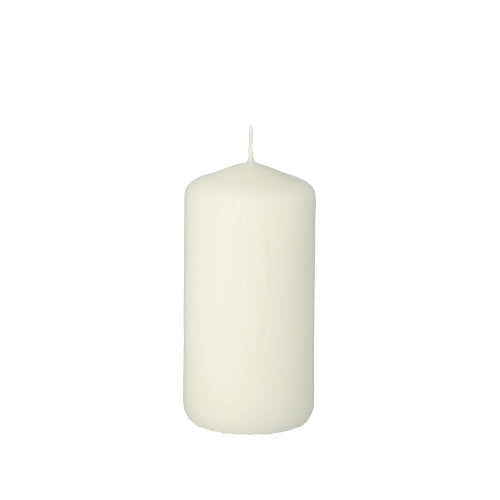 Stumpenkerze Ø 50 mm · 100 mm weiss