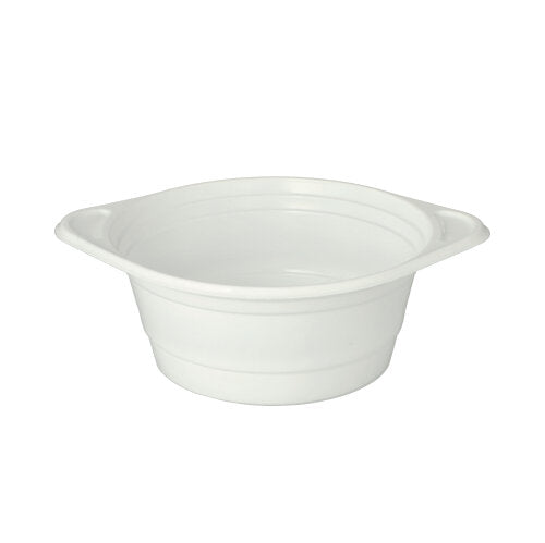 100 Suppenschalen, PP rund 750 ml Ø 15,6 cm · 6,5 cm weiss mit Anfasser