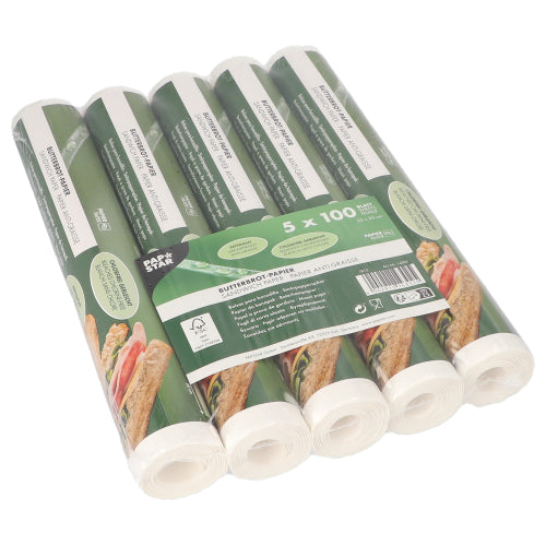 500 Blatt Butterbrotpapier 25 cm x 30 cm weiss