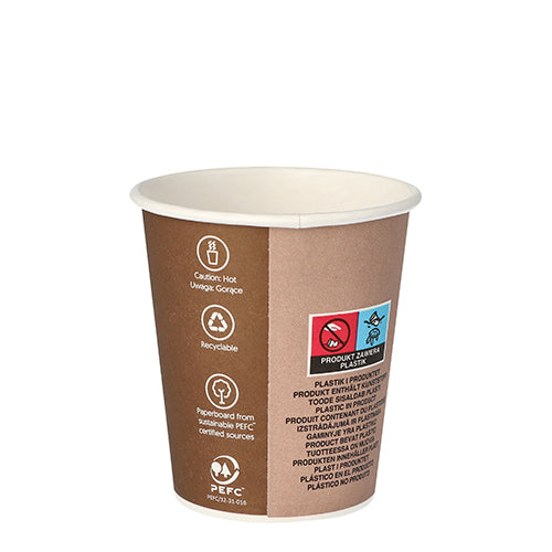 50 Trinkbecher, Pappe "To Go" 0,2 l Ø 8 cm · 9,1 cm