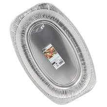Lade das Bild in den Galerie-Viewer, 3 Servierplatten, Alu oval 54,7 cm x 35,8 cm
