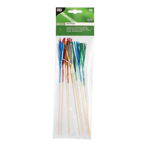 10 Deko-Picker 15,5 cm "Feuerwerk"
