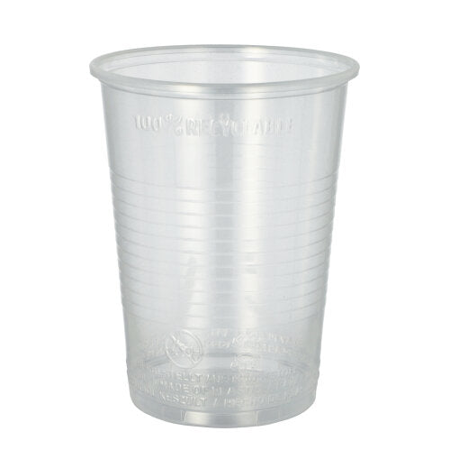 50 Trinkbecher, PP 0,4 l Ø 9,5 cm · 12,2 cm transparent mit Schaumrand