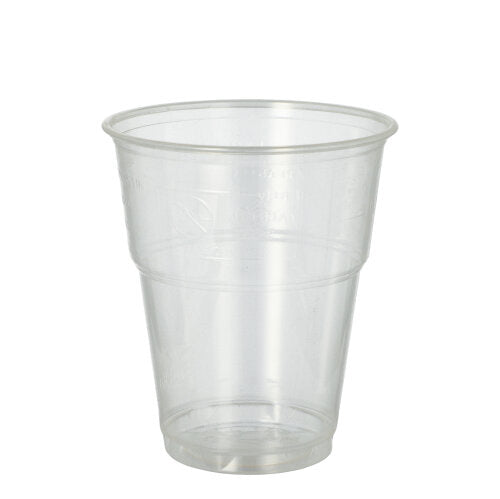 70 Kaltgetränkebecher, PLA "pure" 0,3 l Ø 9,5 cm · 11 cm glasklar mit Schaumrand