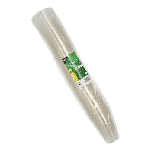 70 Kaltgetränkebecher, PLA "pure" 0,3 l Ø 9,5 cm · 11 cm glasklar mit Schaumrand