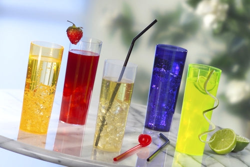 10 Gläser für Longdrinks, PS 0,3 l Ø 5,85 cm · 15,2 cm orange