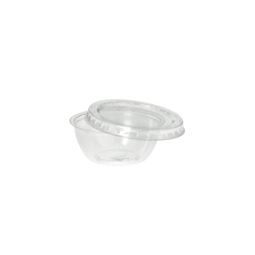 100 Dressingschalen, PS rund 50 ml Ø 6,7 cm · 2,7 cm klar