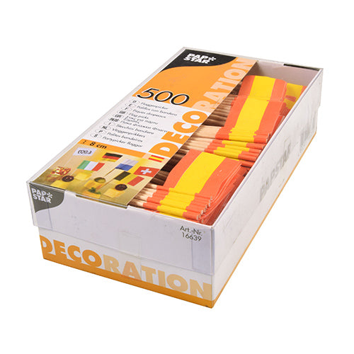 500 Deko-Picker 8 cm "Spanien"