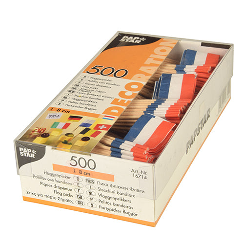 500 Deko-Picker 8 cm "Niederlande"