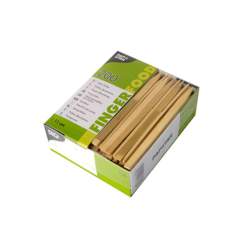 200 Fingerfood - Spieße "pure" 11 cm "Nature"