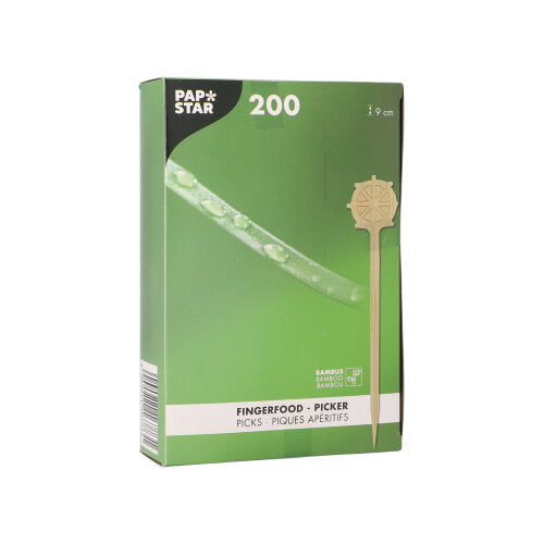 200 Fingerfood - Picker "pure" 9 cm "Steuerrad"