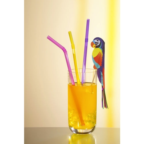 100 Deko-Picker 18 cm "Papagei"
