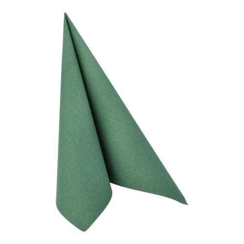20 Servietten "ROYAL Collection" 1/4-Falz 40 cm x 40 cm dunkelgrün