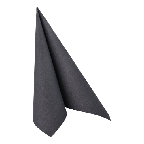 20 Servietten "ROYAL Collection" 1/4-Falz 40 cm x 40 cm schwarz
