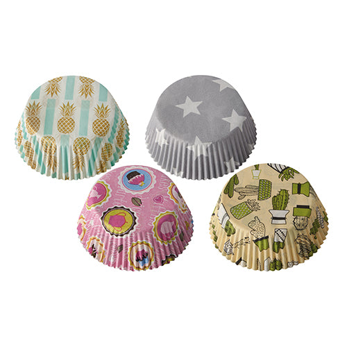 60 Backförmchen Ø 5 cm · 2,5 cm 4 Motive sortiert