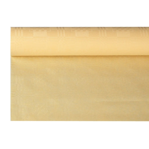 Papiertischtuch mit Damastprägung 8 m x 1,2 m creme