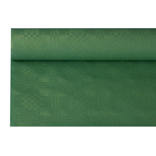Papiertischtuch mit Damastprägung 8 m x 1,2 m dunkelgrün