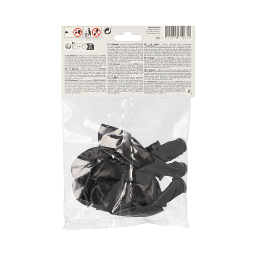10 Luftballons Ø 25 cm schwarz