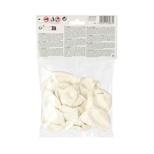 10 Luftballons Ø 25 cm weiss