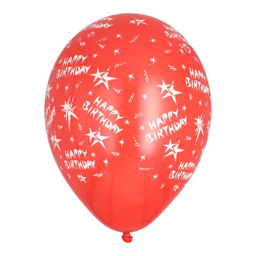 10 Luftballons Ø 29 cm farbig sortiert "Happy Birthday"