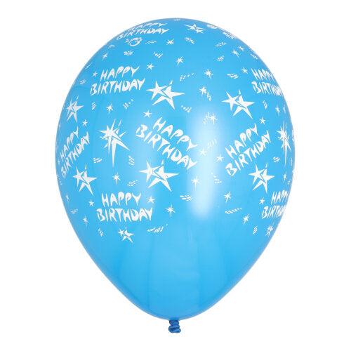 10 Luftballons Ø 29 cm farbig sortiert "Happy Birthday"